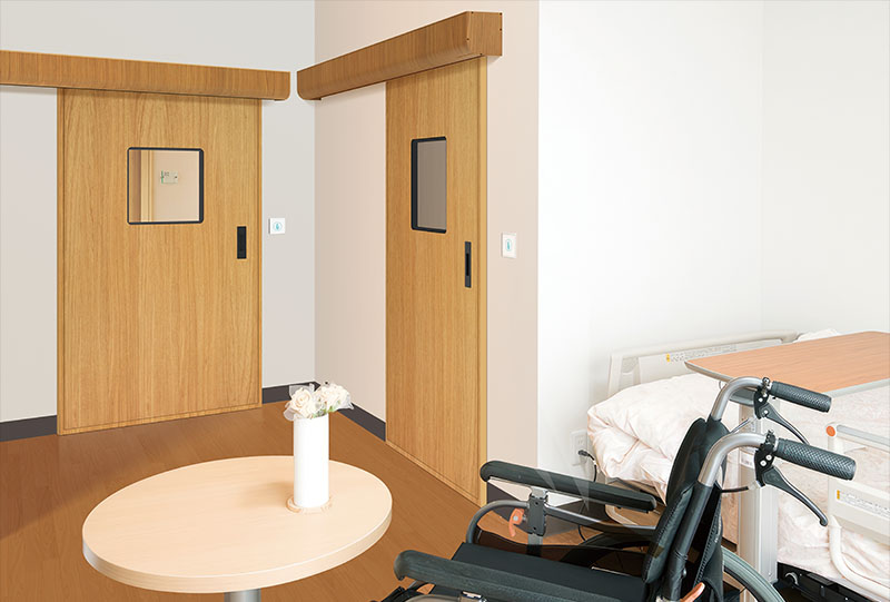 External sliding automatic door