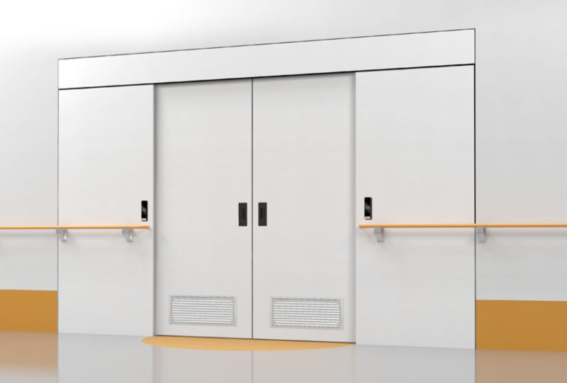 Embedded sliding automatic door